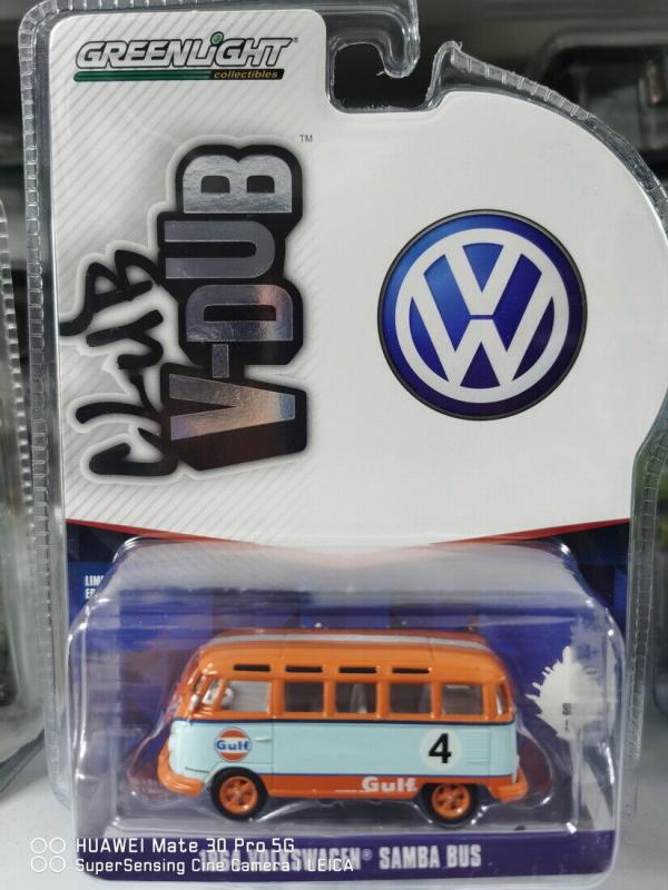 GREENLIGHT '64 VW SAMBA BUS GULF 1/64 | CARS 1/64 | Diecast Vehicles ...