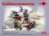 ICM 1/35 FRENCH INF. ON THE MARCH X4