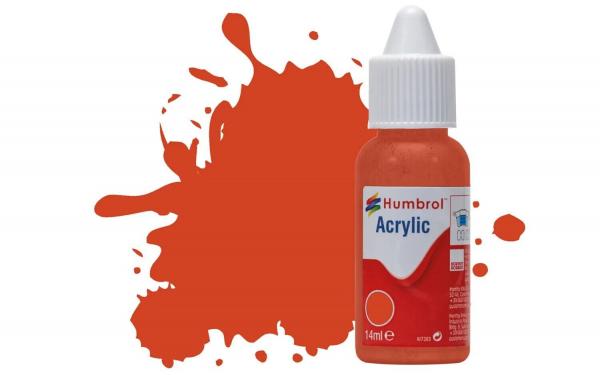 HUMBROL 132 SATIN RED ACRYLIC