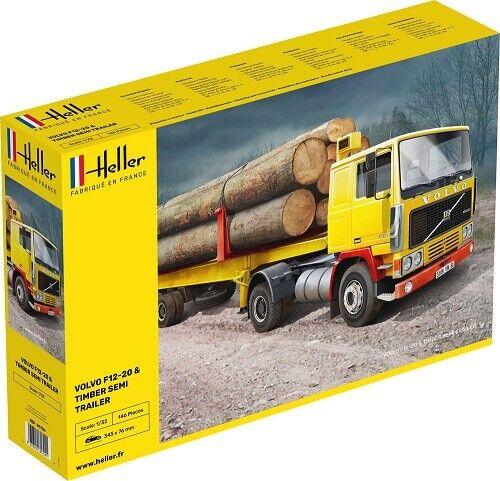 HELLER 1/32 VOLVO F12 TIMBER SEMI TRLR