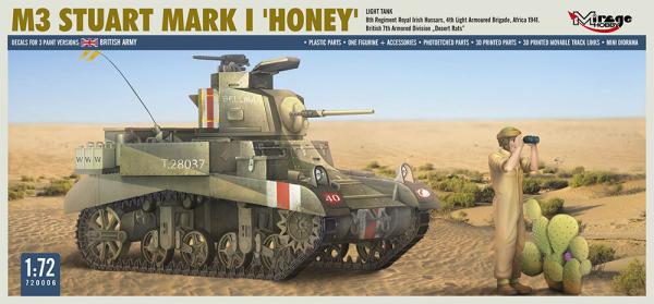 MIRAGE M3 STUART MK1 HONEY 1/72