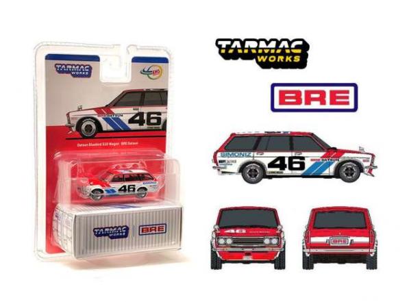 T64 1/64 DATSUN BLUEBIRD 510 WAG. #46