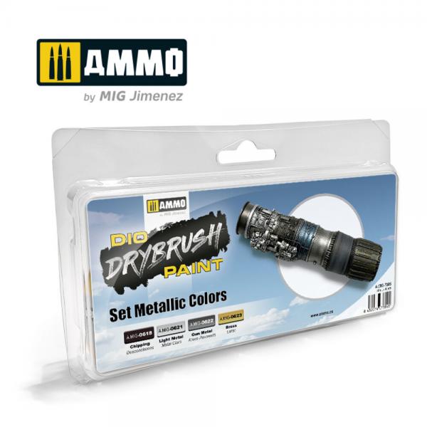 AMMO DRYBRUSH SET METALLICS