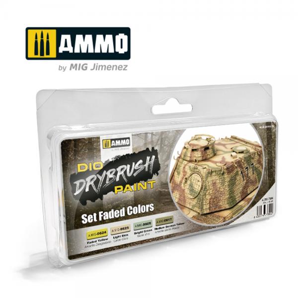 AMMO DRYBRUSH SET FADED COLOURS