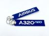 KEYRING AIRBUS A320NEO BLUE LARGE