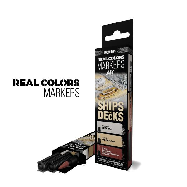 AK REAL COLOUR SHIPS& DECKS SET X 3