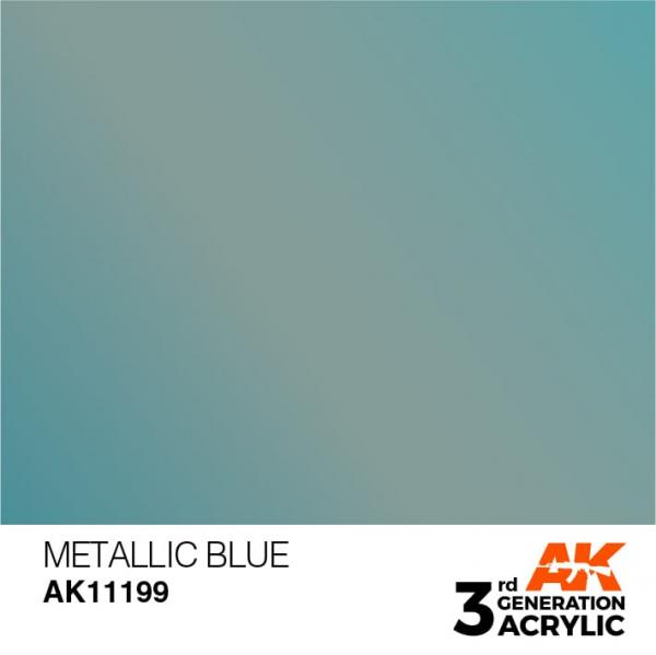 AK 3RD GEN METALLIC BLUE PAINT 17ML