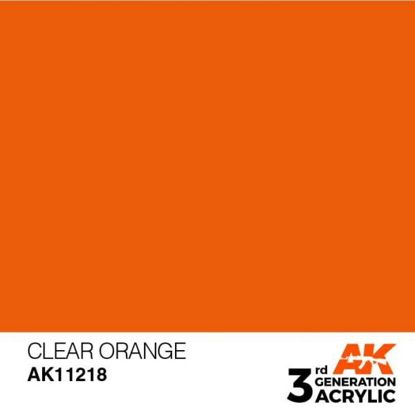 AK 3RD GEN CLEAR ORANGE PAINT 17ML