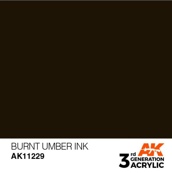 AK 3RD GEN BURNT UMBER INK 17ML