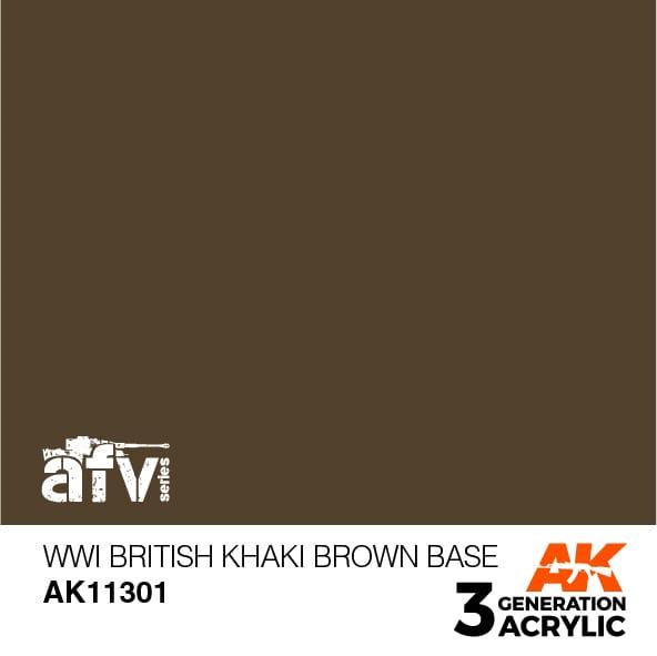 AK 3RD GEN WW1 BRITISH KHAKI BROWN BASE