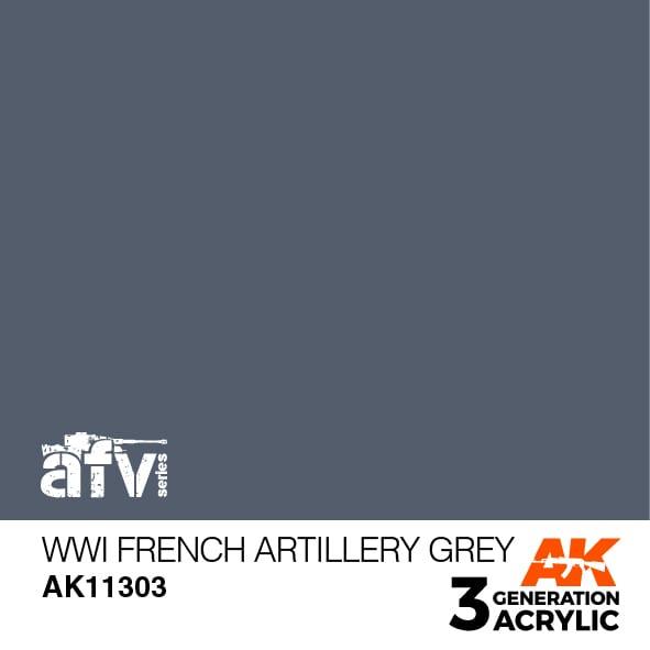 AK 3RD GEN WW1 FRENCH ARTILLERY GREY