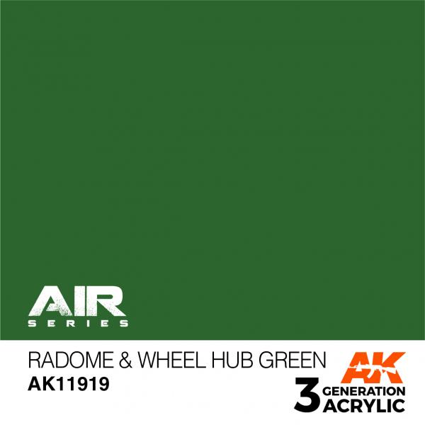 AK 3RD GEN RADOME & WHEEL HUB GREEN
